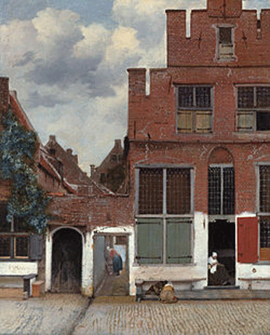 reproductie het straatje van Johannes Vermeer
